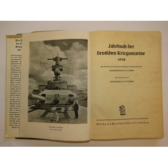 Het jaarlijkse boek van Kriegsmarine voor het jaar 1938. Espenlaub militaria